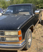 2002 Chevy Silverado Drk Grn Gold Trim