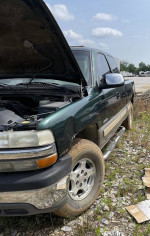 2002 Chevy Silverado Drk Grn Gold Trim