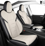 Brand new black and white seat covers for Tesla Y 20-24