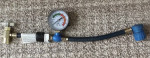 InterDynamics Refrigerant Charge Hose, wp 500psi, bp 2500psi W/Gauge