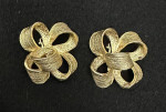 Vintage Bow Earrings Clip Kenneth Jay Lane KJL Ribbon Jewelry Designer