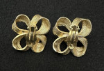 Vintage Bow Earrings Clip Kenneth Jay Lane KJL Ribbon Jewelry Designer