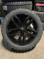 New 22” Chevy Black Rims and Tires 22 Wheels Silverado Sierra GMC LTZ