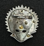 Vintage Mardi Gras Mask Pin Masquerade Brooch