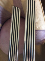 1965-66 Ford Mustang rocker panel molding-Pair and mounting clips
