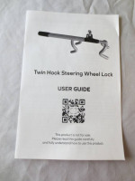 Kia Steering Wheel Lock - Twin Hook - Model: 6009L
