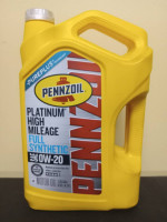 Pennzoil 0W-20 Platinum Full Synthetic 15 Quarts