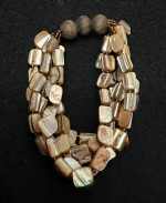 Vintage Abalone Shell Strand Stretch Bracelet