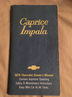 1979 Chevrolet Caprice Impala Owners Manual