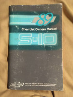 1989 Chevrolet S-10 Owners Manual