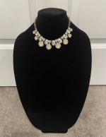 Set Of 2 Glamorous Stone Beads Charm Fashion Necklace And Earrings Jew
