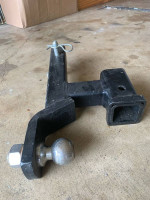Adjustable trailer hitch ball mount fits