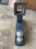 Adjustable trailer hitch ball mount fits
