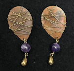 Wire Wrapped And Beads Jo Marz Jewelry Stud Earrings