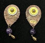 Wire Wrapped And Beads Jo Marz Jewelry Stud Earrings
