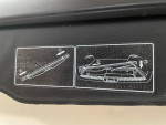 Genuine Toyota Highlander 2018 Retractable Cargo Cover Black