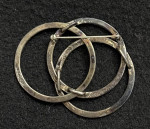 Vintage JJ Mark Tripple Circle Marcasite Brooch