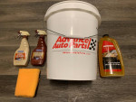 Car Wash Kit Mothers Carnauba Wash Wax Leather Cleaner