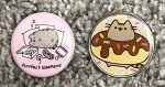 Set Of 2 Button Pins Donut Purrfect Weekend