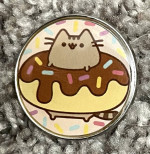 Set Of 2 Button Pins Donut Purrfect Weekend