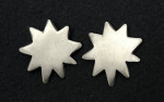 Victorias Secret Silver Sun Starburst Clip On Earrings