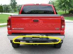 Chevrolet GMC Sierra Rear Bumper Step Pad part# GM1191121 or 12335696