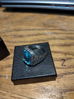 GOOD OFFERS CONSIDERED-men's aquamarine birthstone ring