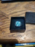 GOOD OFFERS CONSIDERED-men's aquamarine birthstone ring