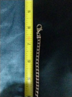 Beautiful square length Italian made silver bracelet