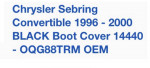 Chrysler Sebring Boot Cover 1996-2000
