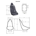 New Drag Racing Bucket Seats W/Covers