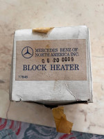 Genuine/Mercedes block heater