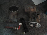 ford 7.3L powerstroke oil cooler ends (used)