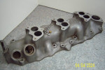 3x2 Edelbrock Flathead intake with carbs ... Free Shipping ....