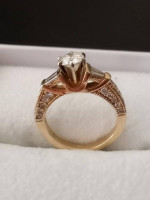 Elegant & Beautiful engagement ring with several diamonds
