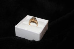 Elegant & Beautiful engagement ring with several diamonds