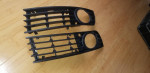 Fog Grill Front Bumper for Audi A4 B6 00 04 Frames Fog Lamp Grills