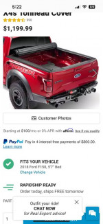 Bak revolver x4s 2018 F150 short bed
