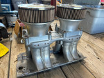 BBC Dual quad tunnel ram intake manifold