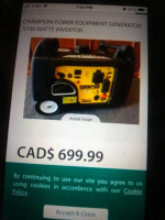 3100 electric start generator