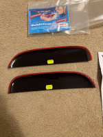 WeatherTech side window deflectors for Toyota Tacoma