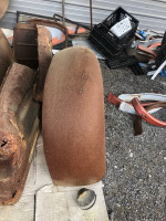 Old truck rear fender