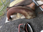Old truck rear fender