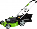 Greenworks 20" 12 Amp Corded Electric Push Walk-Behind Mower, 25022