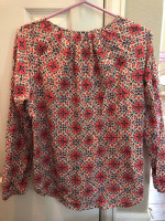 JCREW Peasant Top -Size Small