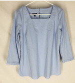 NEW Talbots Blue Tunic Top $79 MSRP- Petite Medium