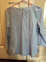 NEW Talbots Blue Tunic Top $79 MSRP- Petite Medium