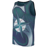SEATTLE MARINERS Gradient Big Logo Tank Top - (Navy/Aqua) *** NEW ***