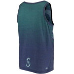 SEATTLE MARINERS Gradient Big Logo Tank Top - (Navy/Aqua) *** NEW ***