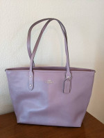Coach Lilac Zip Top Tote